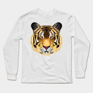 Tiger direct face looking to you Long Sleeve T-Shirt